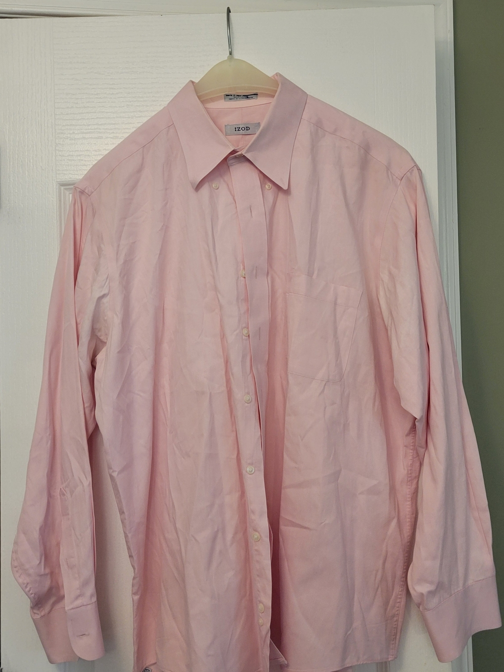 IZOD Men's Pink Button-Down Dress Shirt XXL